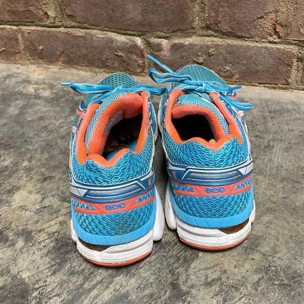 ASICS GT-2000 2 Blue/Orange Women’s Running Athletic Shoes Size 9